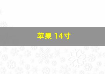 苹果 14寸